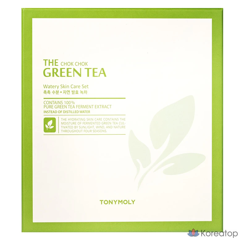 Набор увлажняющих средств для тела Tony Moly The Chok Chok Green Tea Moisture, 2 предмета, 1 комплект