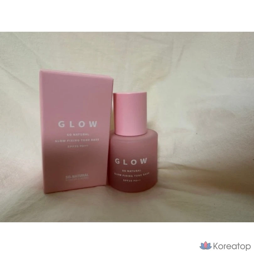 So Natural Water Pink Tone Glow Fixing Tone Base SPF35 PA++, 30 мл, 1 шт.