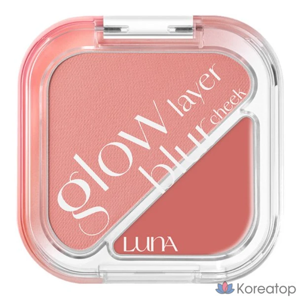 Румяна Luna Glow Layer Blur Cheek 8,5 г, 09 Розовая перчатка, 1 шт.
