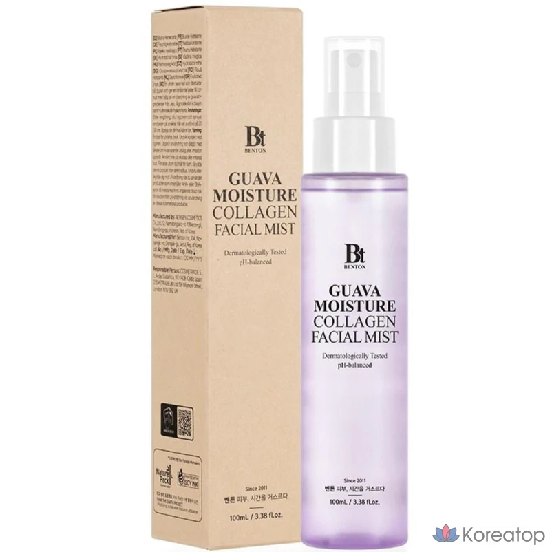 Увлажняющий коллагеновый спрей для лица Benton Guava, 1 шт., 100 мл