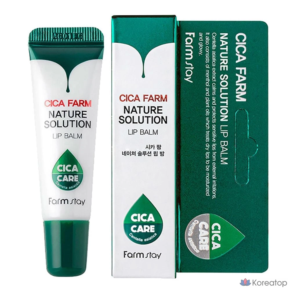 Бальзам для губ 10 г с успокаивающими и увлажняющими свойствами центеллы азиатской.