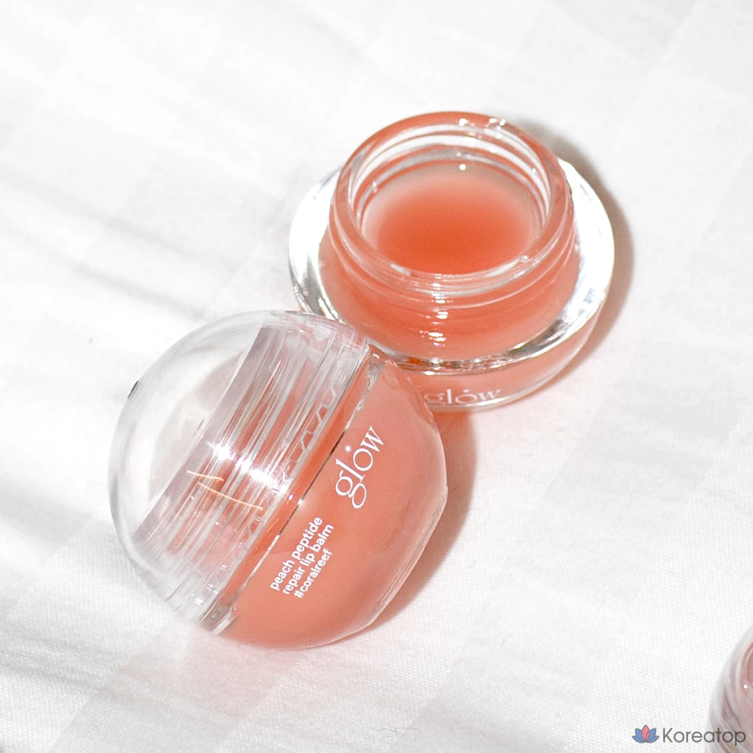 Бальзам для губ Glow Peach Peptide с пептидами, ароматом кораллового листа и персика, 8 г, 1 шт.