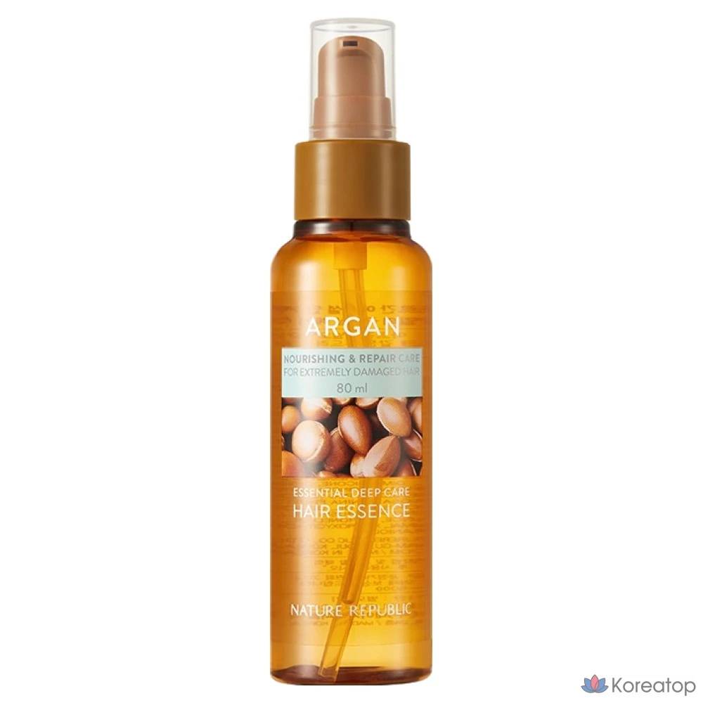 Эссенция для глубокого ухода за волосами Nature Republic Argan Essential, 80 мл, 1 шт.