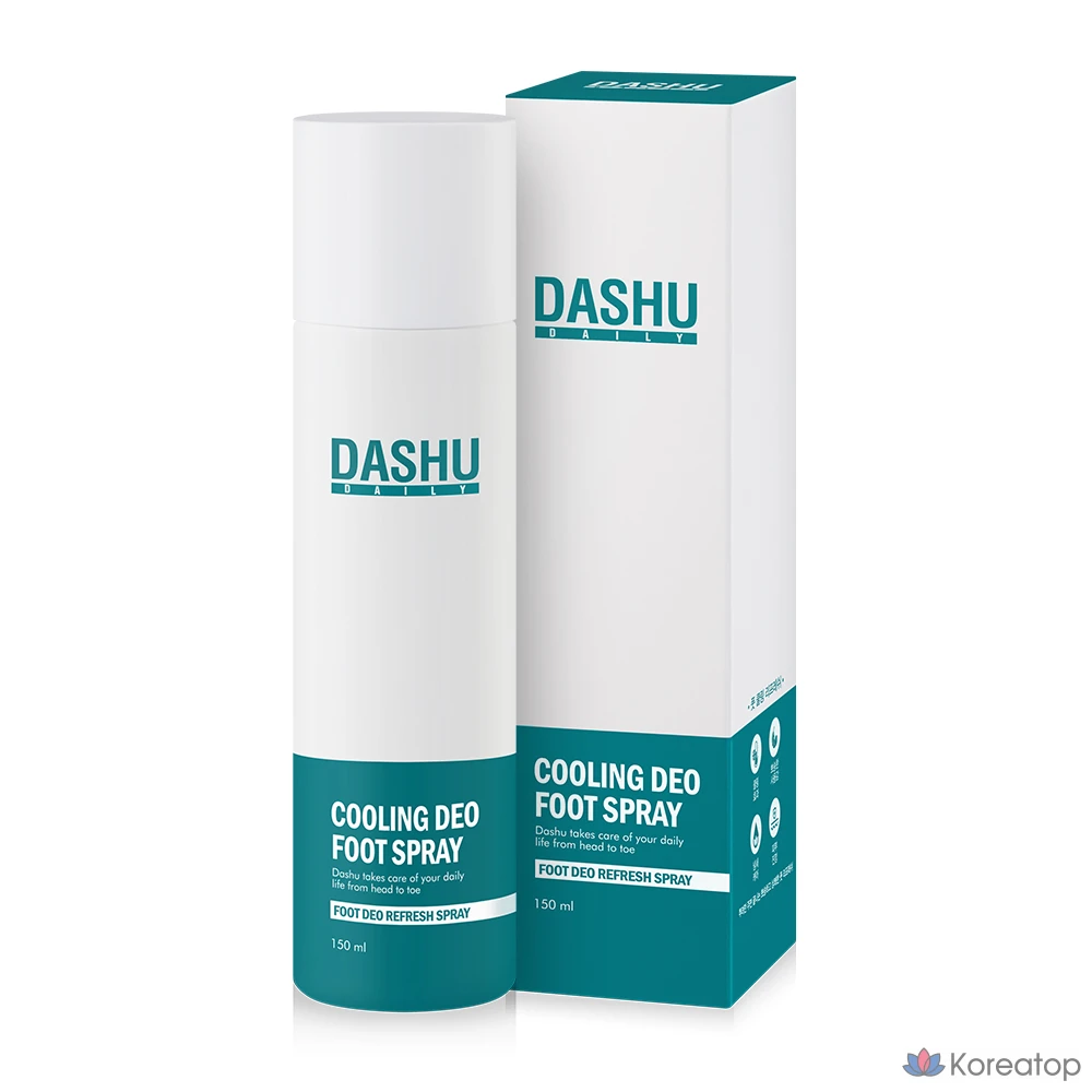 Охлаждающий дезодорант-спрей для ног DASHU Daily Cooling Deo Foot Spray, 1 шт.