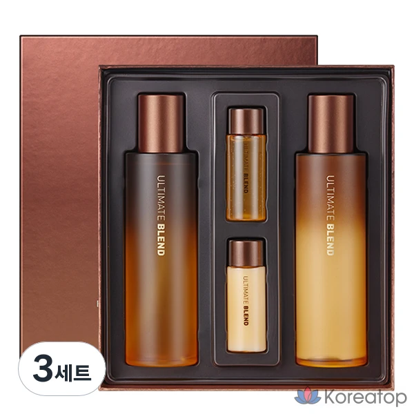 Набор из 3 комплектов: тоник для лица Tony Moly Ultimate Blend Black Propolis 3.3 Water Glow Toner 140 мл + 20 мл + эмульсия 140 мл + 20 мл.