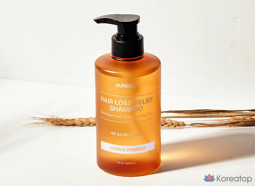 Шампунь против выпадения волос Kundal с пивными дрожжами, аромат цитруса и помело, 500 мл, 1 шт.