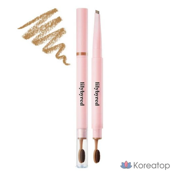 Автоматический карандаш для бровей Lilybyred Hard Flat, 0,17 г, светло-коричневый, 1 шт.