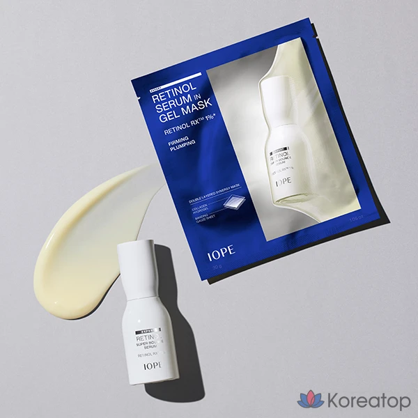 Набор из 7 гелевых масок с ретинолом IOPE, 7 штук., фото 6