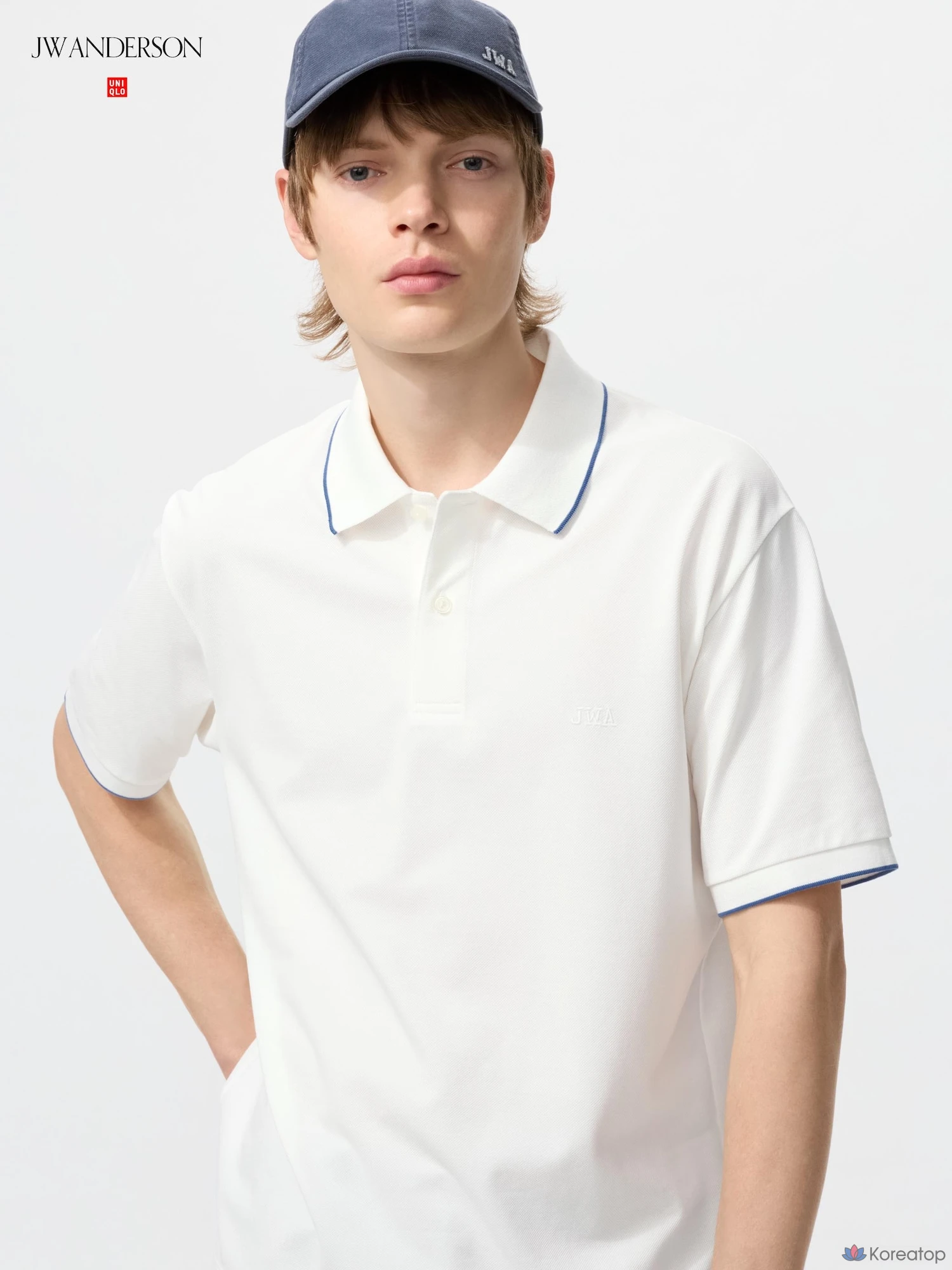 Рубашка поло Uniqlo Dry Pique Polo Shirt Tipping