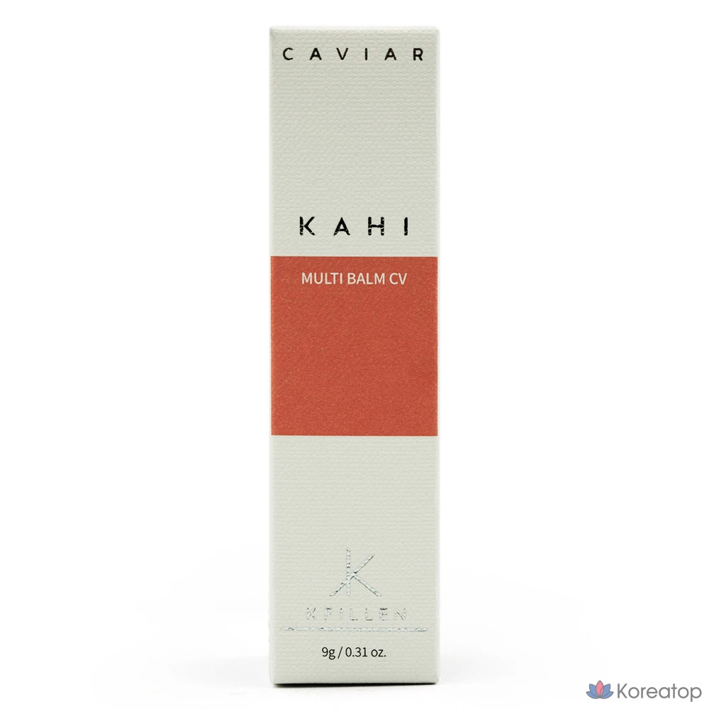 Kahi Multi-Balm CV Caviar Антивозрастной стик от морщин, 9 г, основной продукт + сменный блок, 1 комплект, 1 шт.