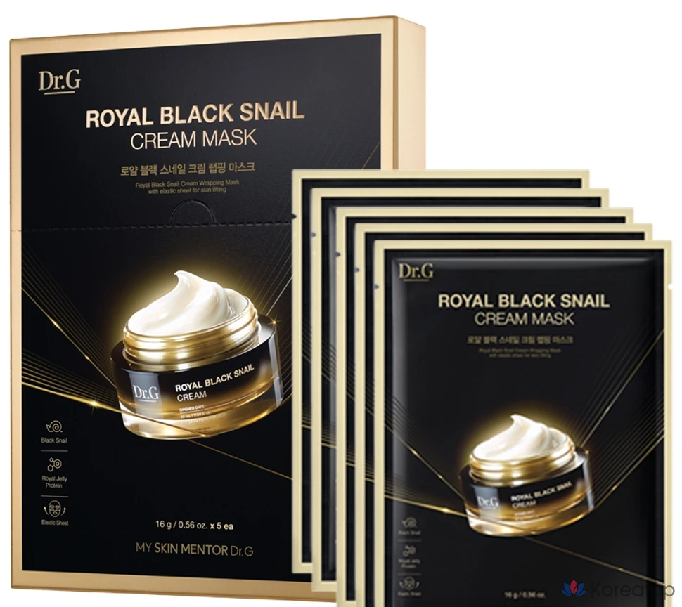 Крем-маска Dr.G Royal Black Snail, 5 шт., 1 упаковка