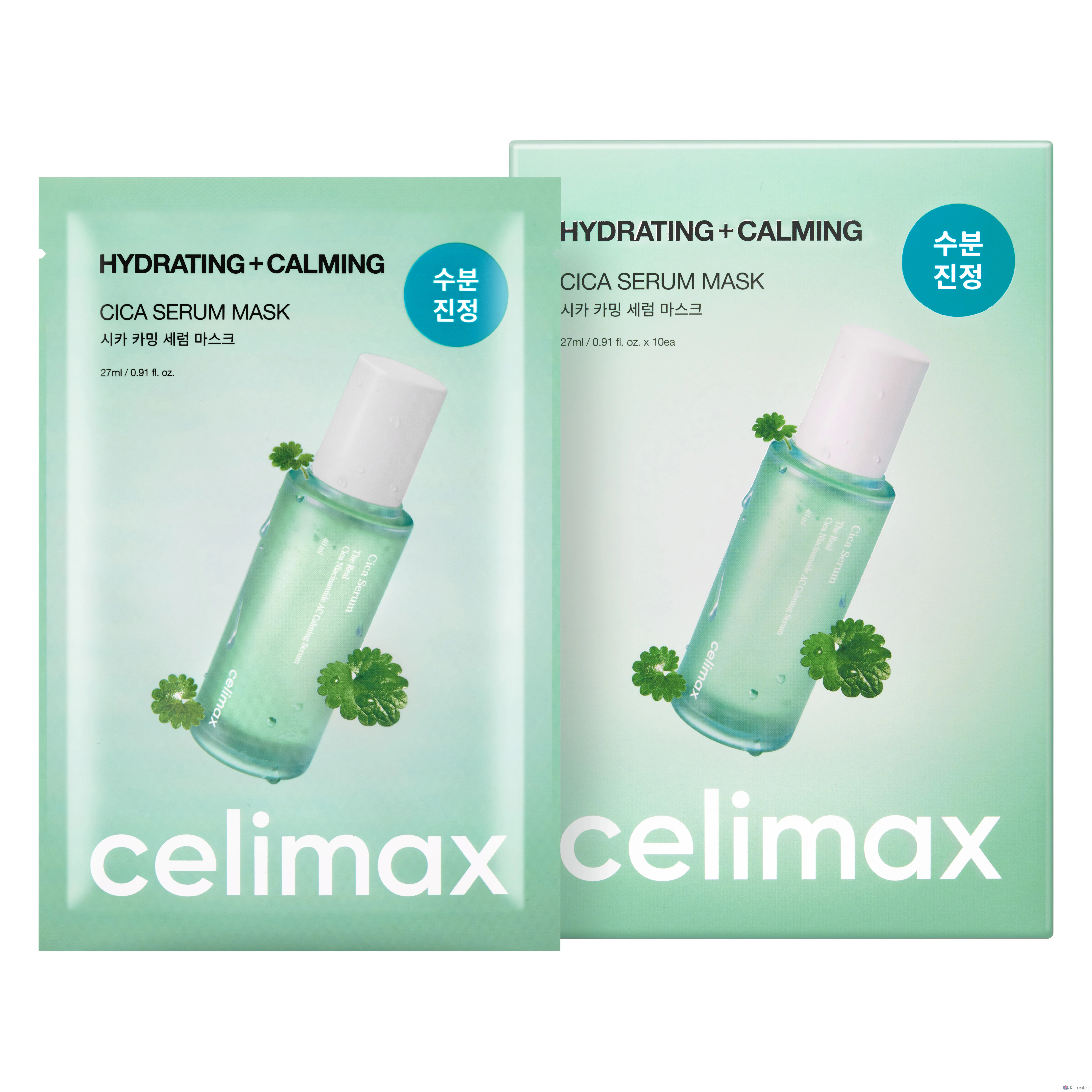 Успокаивающая сыворотка-маска Cellimax The Real Cica, 1 упаковка (10 масок)