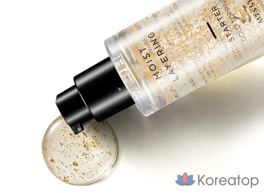 База под макияж Missha Moist Layering Starter Makeup Base, 30 мл, золотистый оттенок, 1 шт., фото 3