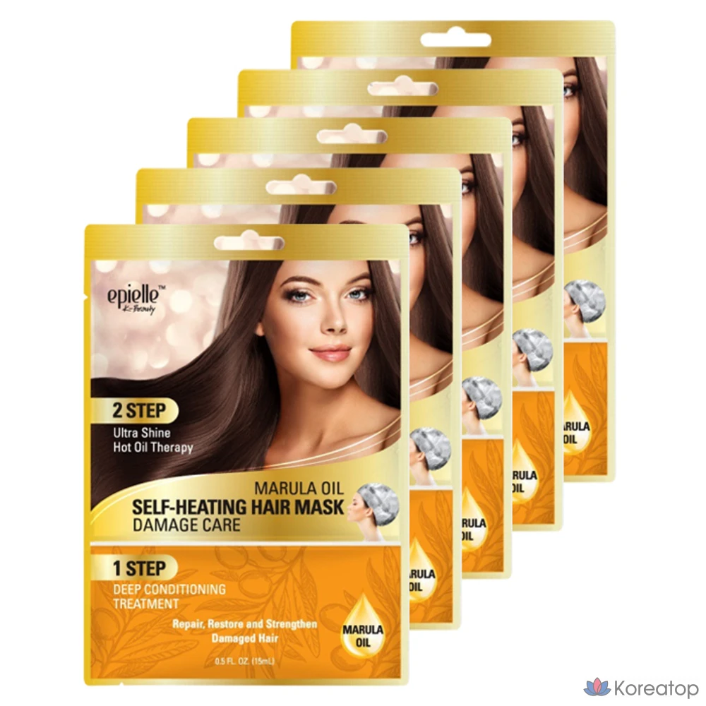 Саморазогревающаяся маска для поврежденных волос Epielle, 35 мл, 5 шт.