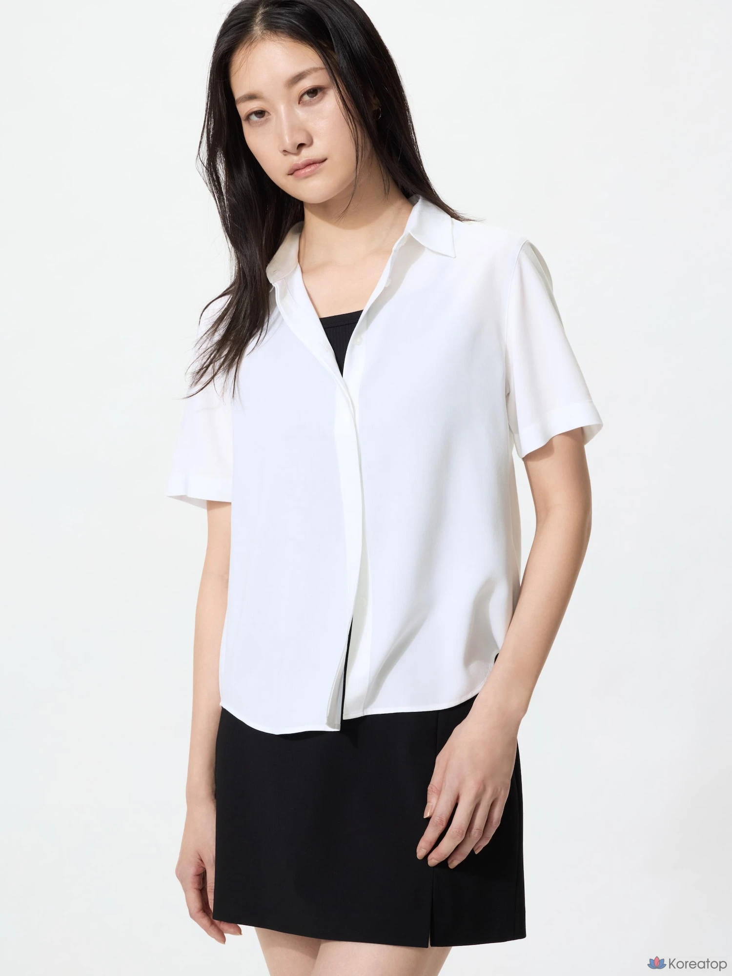 Блузка Uniqlo Rayon Blouse (Short Sleeve)