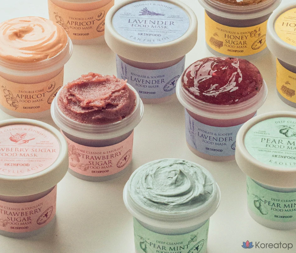 Skinfood Клубничная сахарная маска для лица, 120 г, 1 упаковка, 6 штук, фото 4