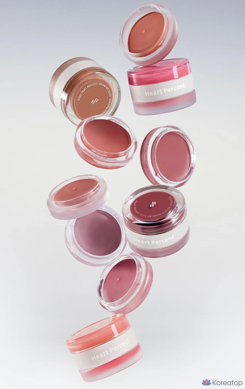 Накладные губы и щеки Heart Percent Dot On Mood Custom Lip & Cheek 9514, 01 Абрикосово-коралловый, 1 шт., фото 2