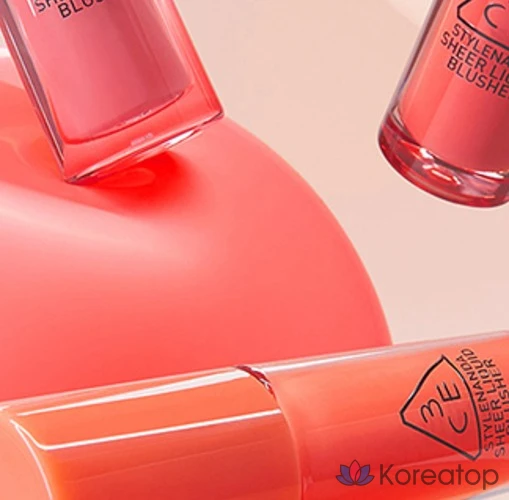 Жидкие румяна 3CE Sheer Liquid Blusher 3 г, боковая насадка, 1 шт., фото 7