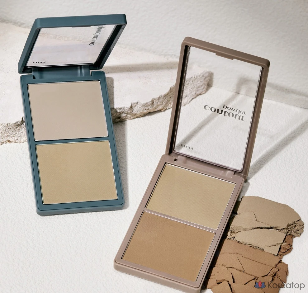 Набор кистей для растушевки теней Etude House Shadow Shading Relighting 5 г (2 вида) + кисть для растушевки подбородка, Light On + Tone &amp; Tone, 1 шт.