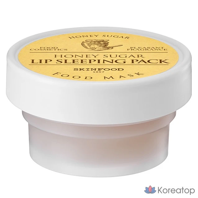 Skinfood Honey Sugar Food Lip Mask Sleeping Pack, Honey Scent, 21 г, 1 упаковка