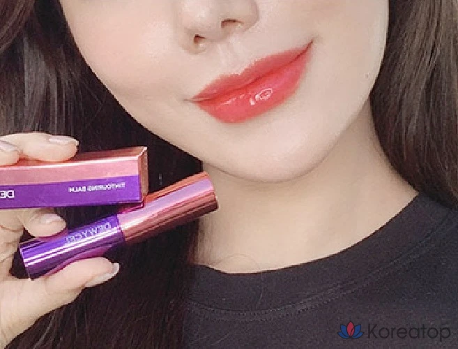 Тинтирующий бальзам для губ DEWYCEL Tinting Touring Tint Balm, коралловый оттенок, 4,5 г, 1 шт., фото 10