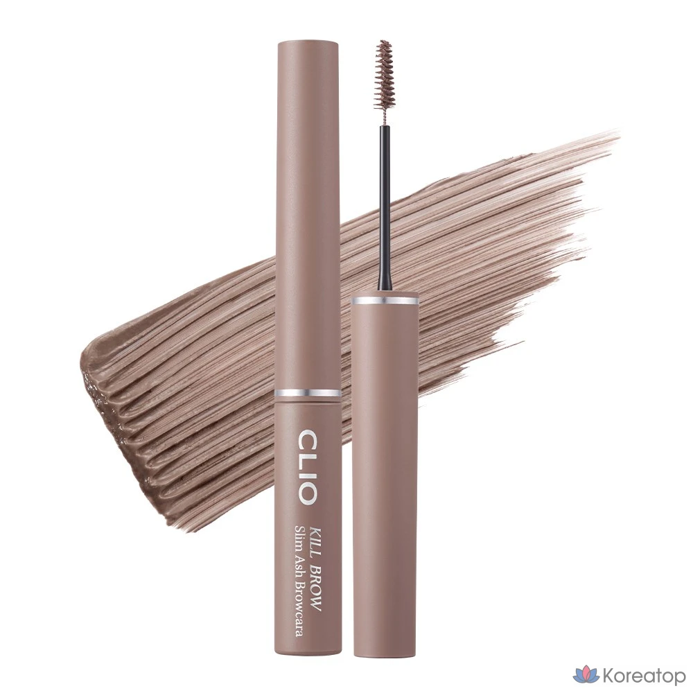 Тушь для бровей Clio Killbrow Slim Ash Browcara, 001 Ash Pink, 1 шт.
