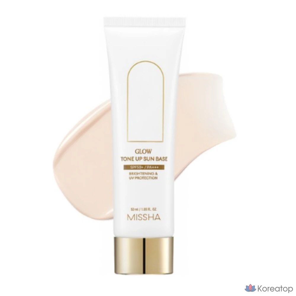 Солнцезащитная основа Missha Glow Tone Up Sun Base, 50 мл, однотонная, 1 шт.
