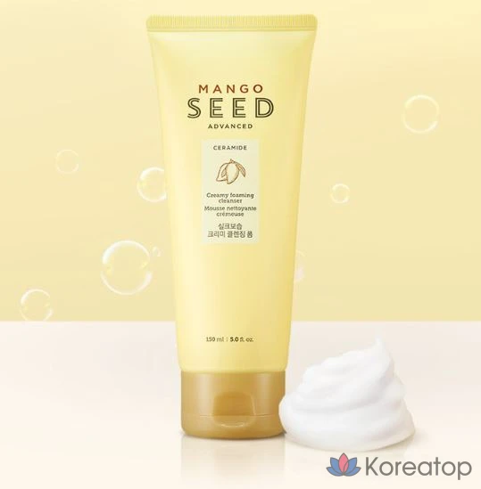 Очищающая пенка для лица The Face Shop Mango Seed Silk Moisturizing Cleansing Foam, 150 мл, 1 шт.