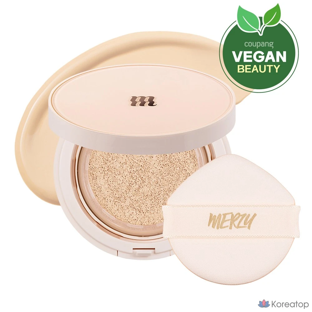 Тональный крем-кушон MERZY the Airy Glow Fit Cushion, 13 г, AG1, цвет слоновой кости, 1 шт.