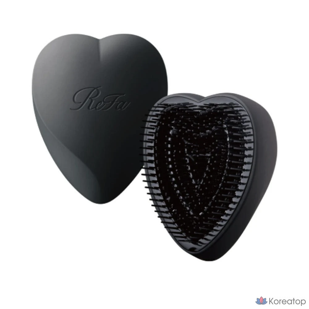 Расческа ReFa Heart Brush, оттенок Matte Black, 1 шт., фото 2