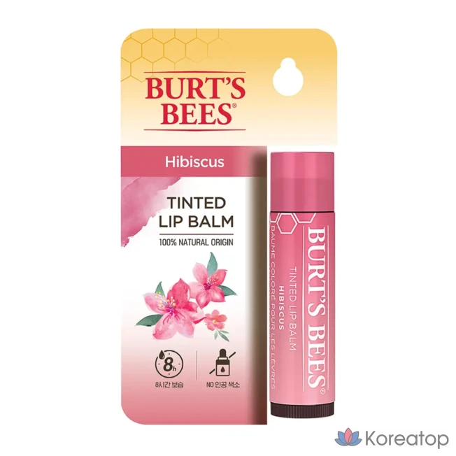 Тонирующий бальзам для губ Butsby, 4,25 г, Гибискус (розовый), 1 шт