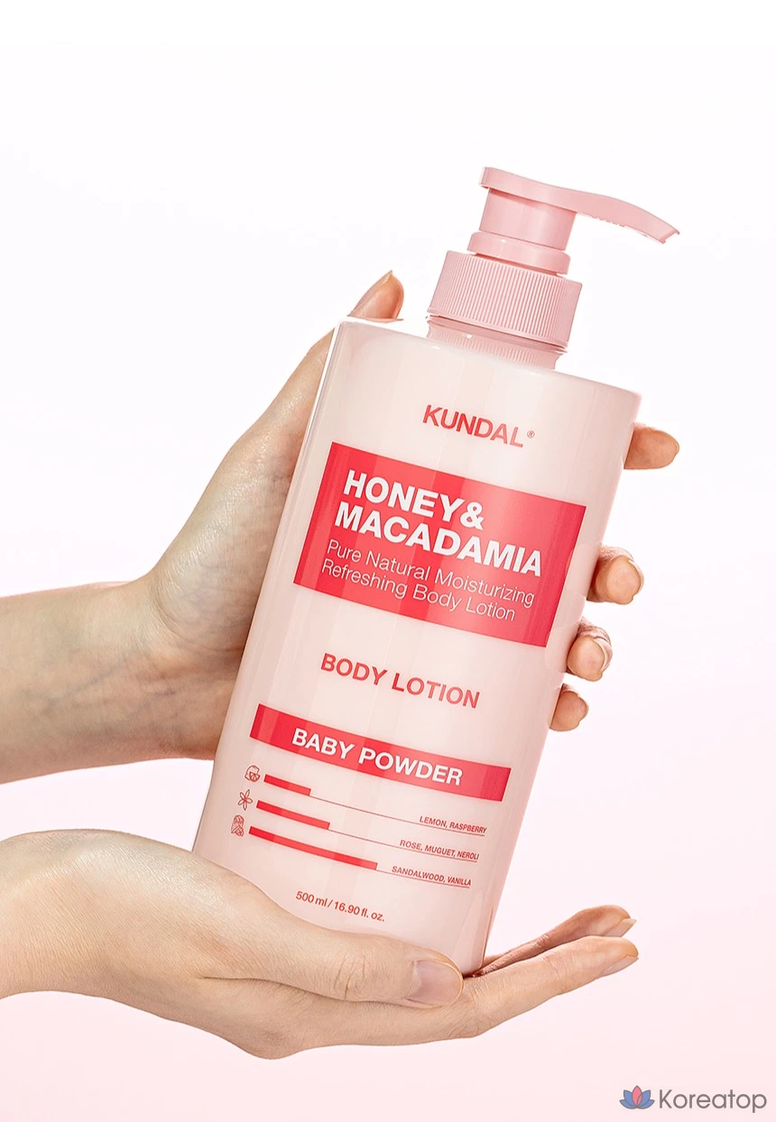 Детская присыпка для тела Kundal Honey &amp; Macadamia Pure Body Lotion, 500 мл, 1 шт.