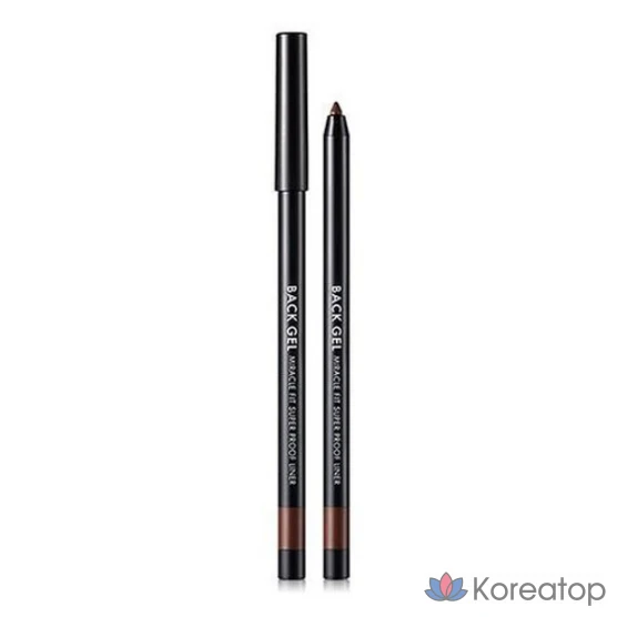 Подводка для спины Tony Moly Back Gel Miracle Fit Super Proof Liner 4 г, 01 True Black, 1 шт.