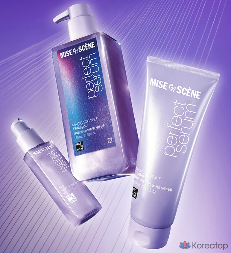 Шампунь-сыворотка для выпрямления волос Mise en Scene Perfect Magic Straight Serum, 530 мл, 1 флакон