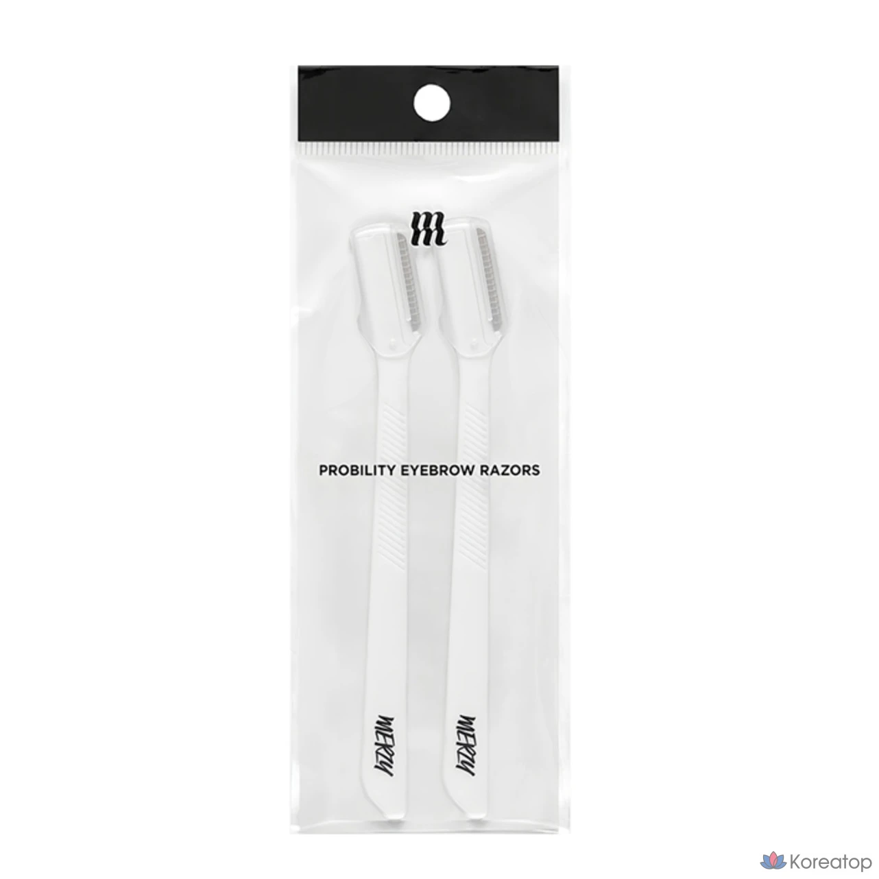 Набор из 4 белых ножей для коррекции бровей MERZY Probility.