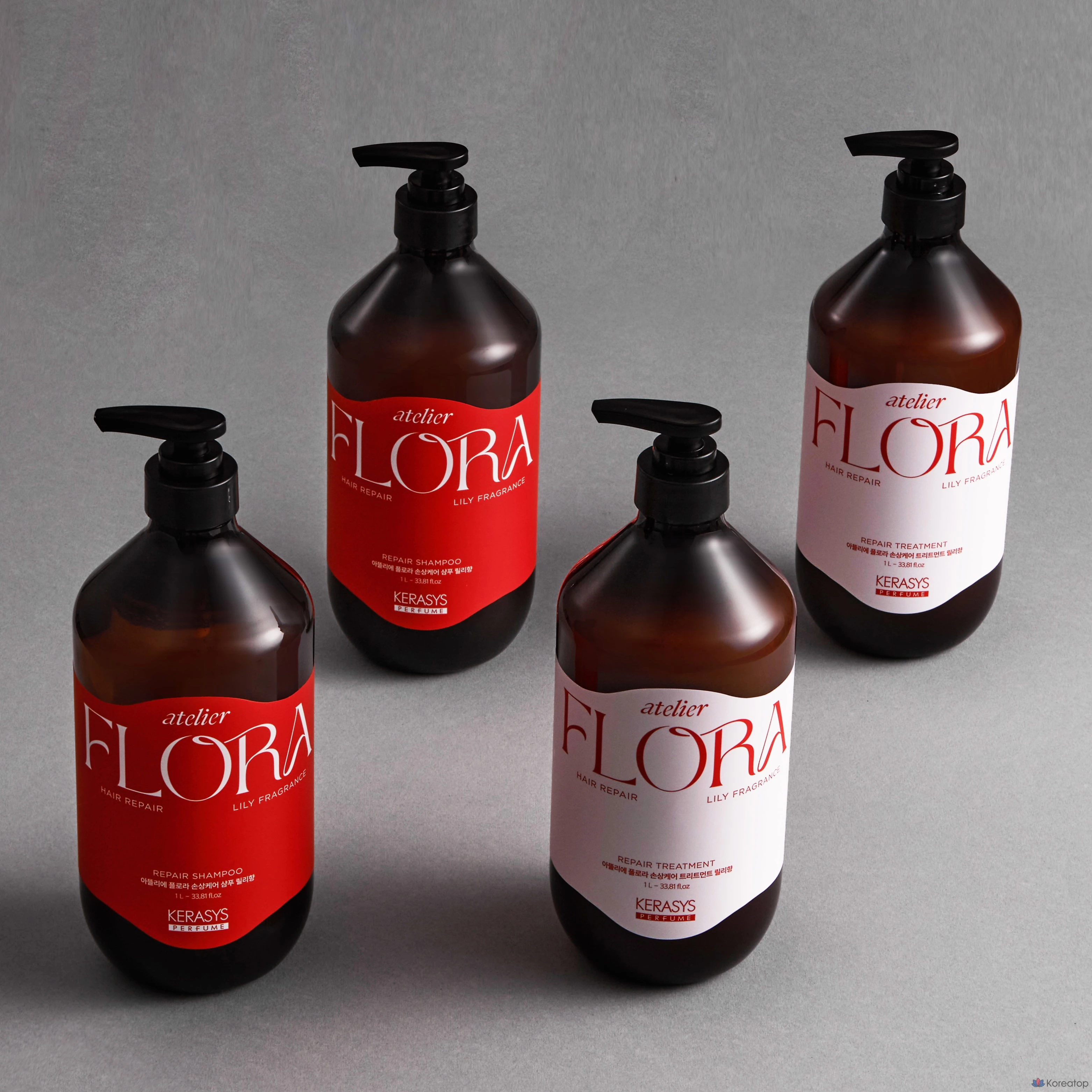 Парфюмерная композиция KeraSys Perfume Atelier Flora Damage Care Fresh Flower Treatment с ароматом лилии, 1 шт., 1 л.