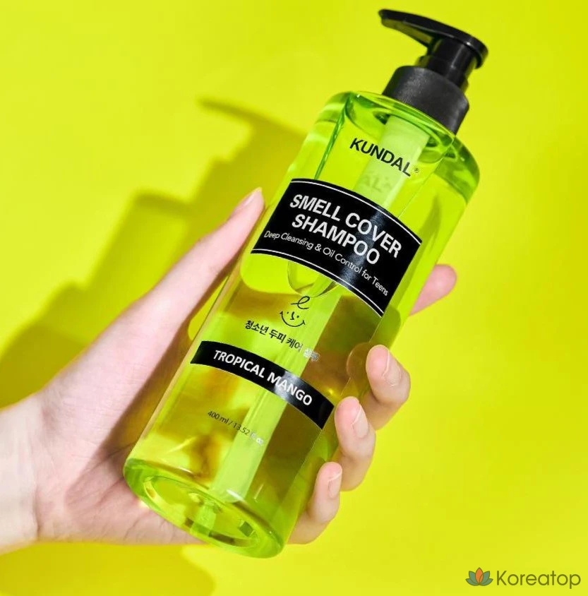 Шампунь Kundal All Day Smell Cover Youth с ароматом тропического манго, 400 мл, 1 шт.