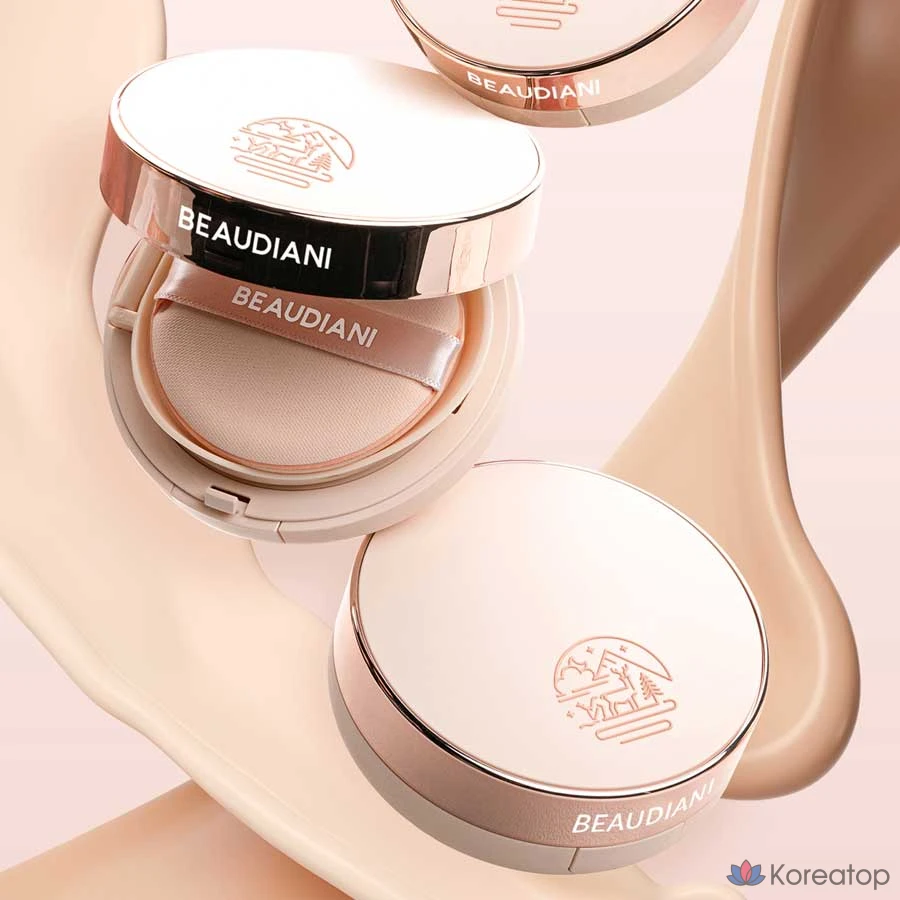 Сменный блок тонального крема Beaudiani Mesh Tight Up Cushion Foundation, 12 г, № 02, 1 шт., фото 6