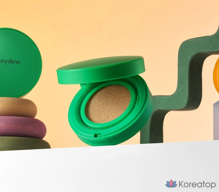 Кушон Easydew Mela B Toning Gimi Ampoule Cushion Mini, оттенок 22 Light Beige, 8 г, 1 шт., фото 5