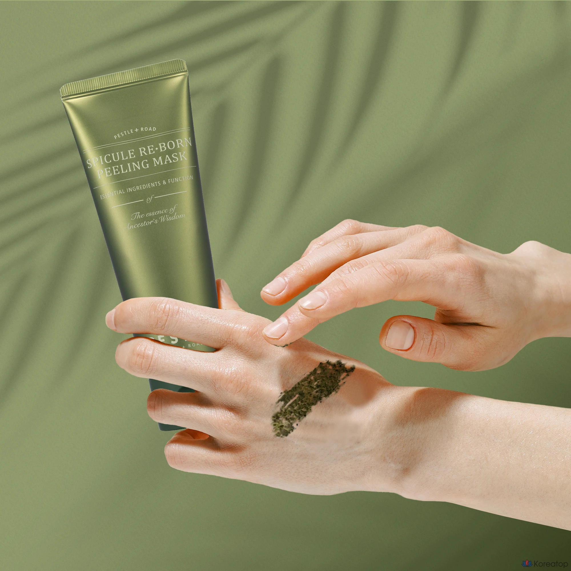 Отшелушивающая маска PESTLO Spicule Ribbon Peeling Mask 120 г с зеленым чаем, 1 шт.