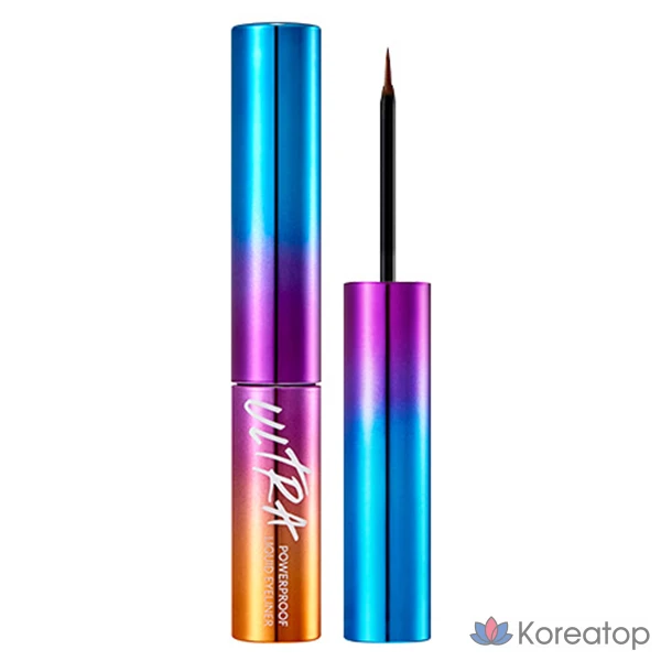 Жидкая подводка для глаз Missha Ultra Powerproof, 4 г, коричневая, 1 шт.