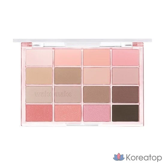 Палетка теней для век WAKEMAKE Soft Blurring Eye Palette, 010 Lazy Pink, 1 шт.
