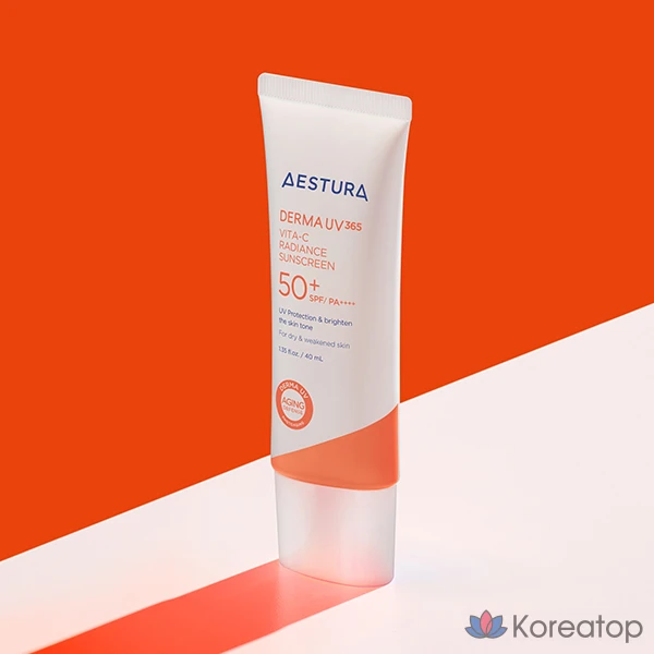 Солнцезащитный крем Estura Derma UV365 Vita C Radiant Moisture Sunscreen SPF50+ PA++++, 40 мл, 1 шт.