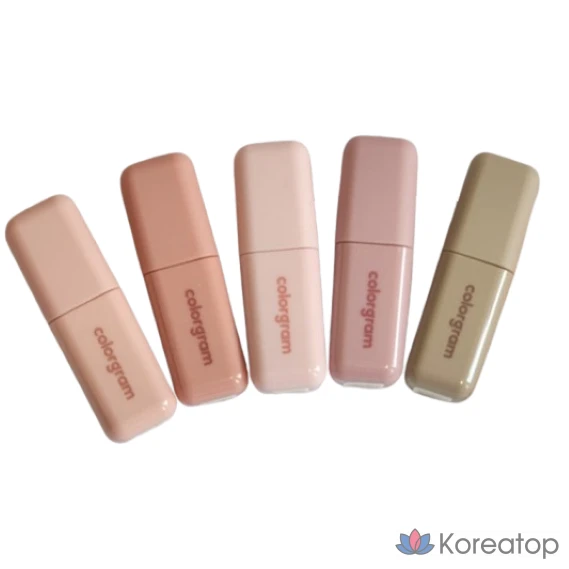 Бумага для макияжа губ Colorgram Geek Nude Color Cover Tint Lip Base Тонкая, корректирующая цвет, стойкая, клейкая основа для губ, #05_Cement, 5 г, 1 шт.