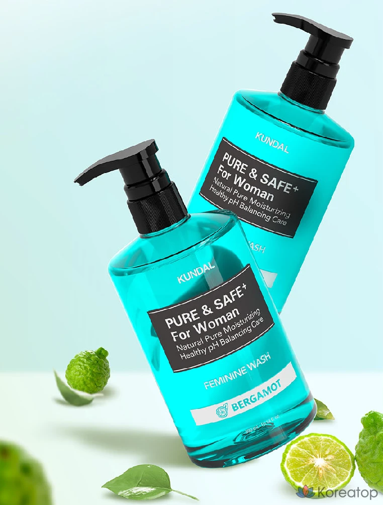 Гель для интимной гигиены Kundal Pure &amp; Safe, аромат бергамота, 300 мл, 1 шт.