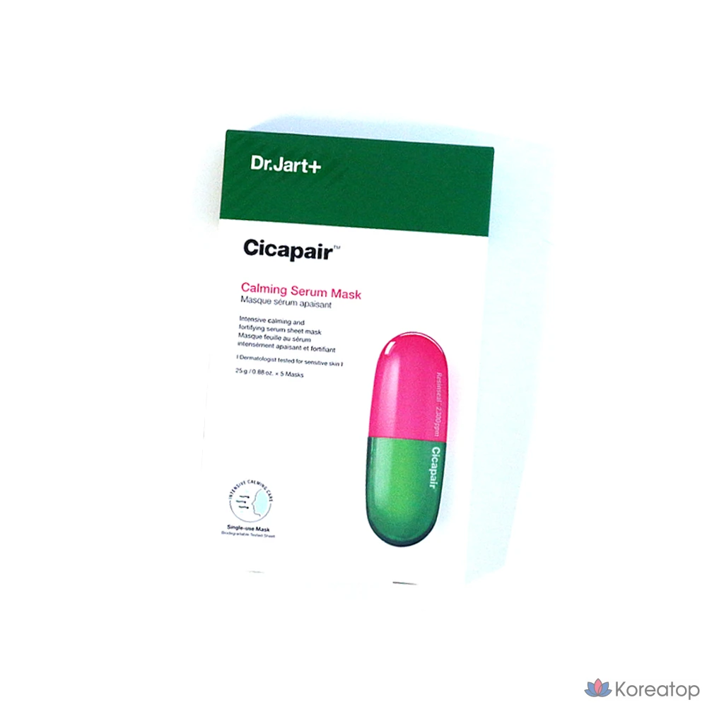Успокаивающая сыворотка-маска Dr. Jart+ Cicapair, 25 г, 10 штук, 1 упаковка