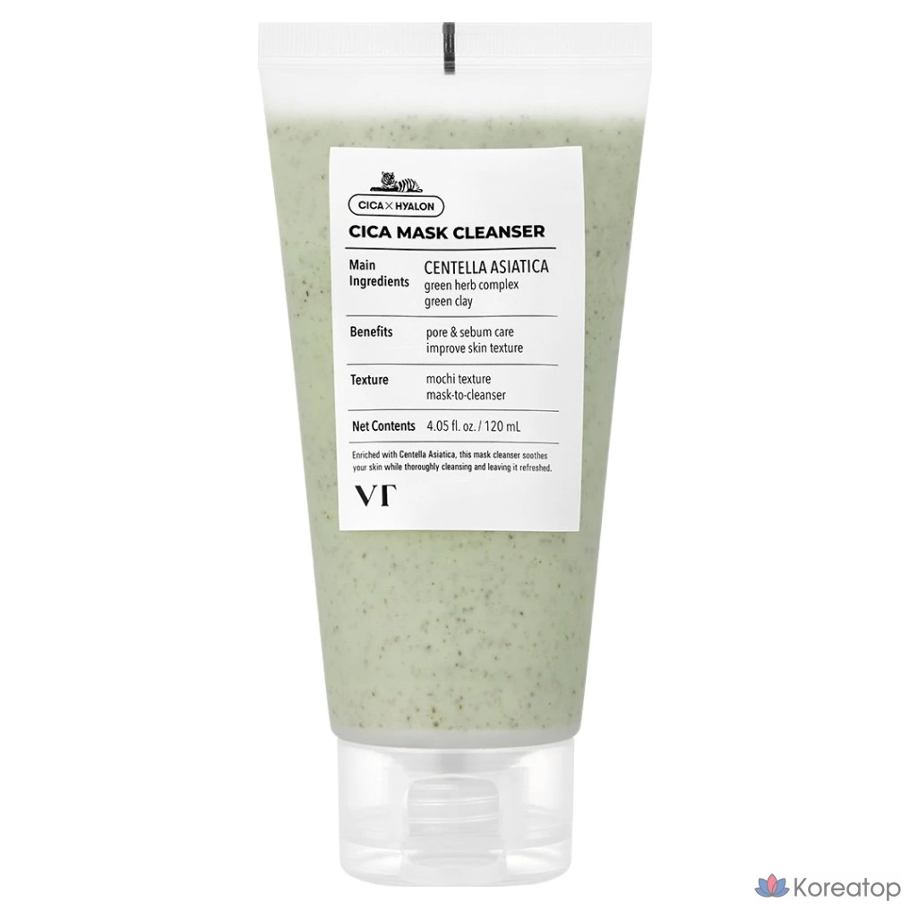Очищающая маска для лица VT Cosmetics Cica, 1 шт., 120 мл