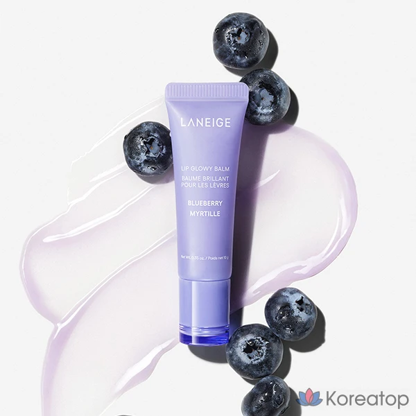 Бальзам для губ Laneige Lip Glow, аромат «Черника», 10 г, 1 шт., фото 2