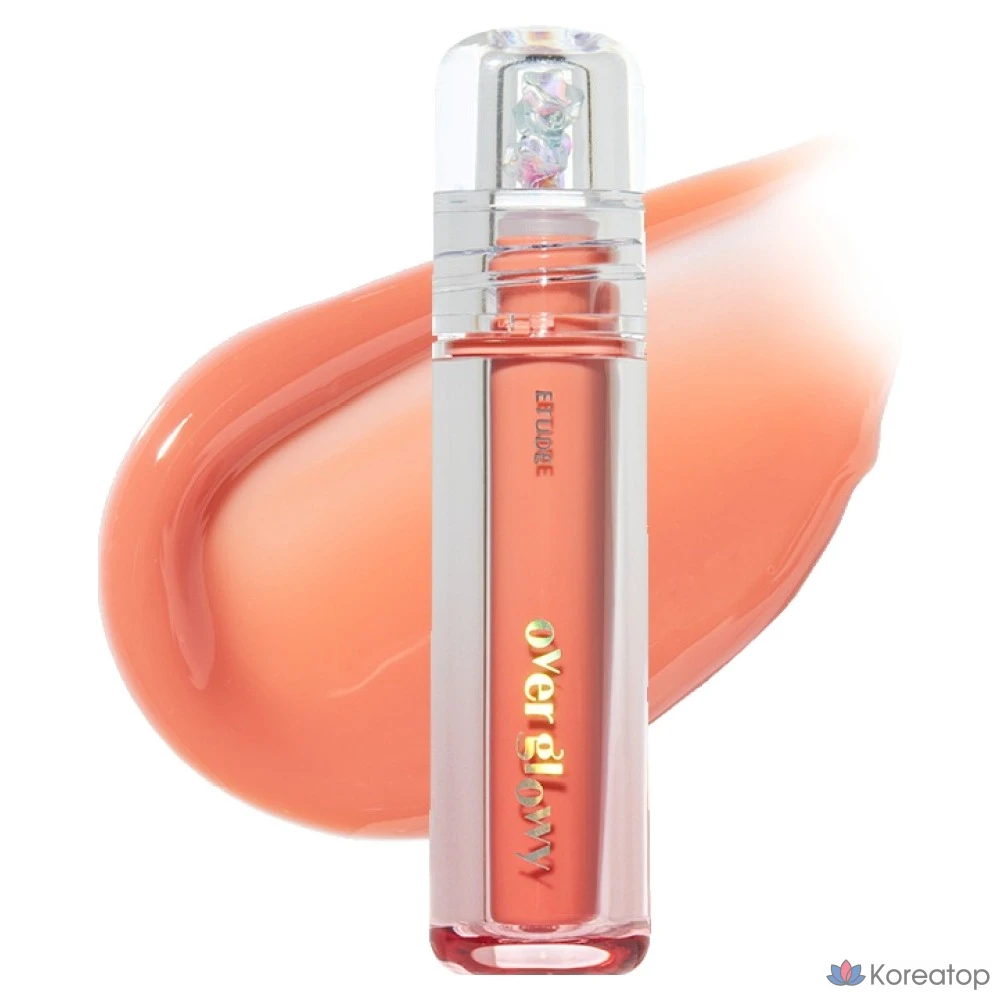 Блеск для губ Etude House Over Glow Gloss, оттенок 03 «Персиковый сорбет», 1 шт.