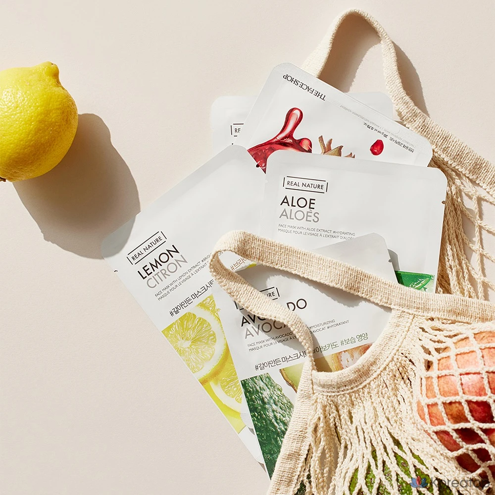 Тканевые маски для лица The Face Shop с авокадо, 10 штук в упаковке, 1 упаковка, фото 5